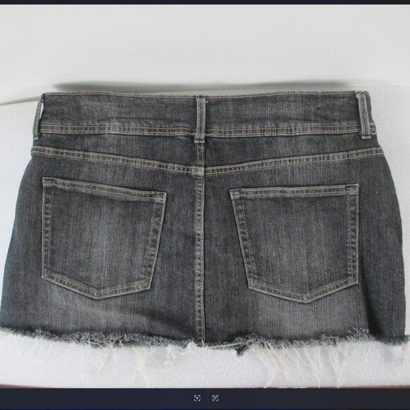 BERSHKA DENIM SKORT - Picture 4 of 16